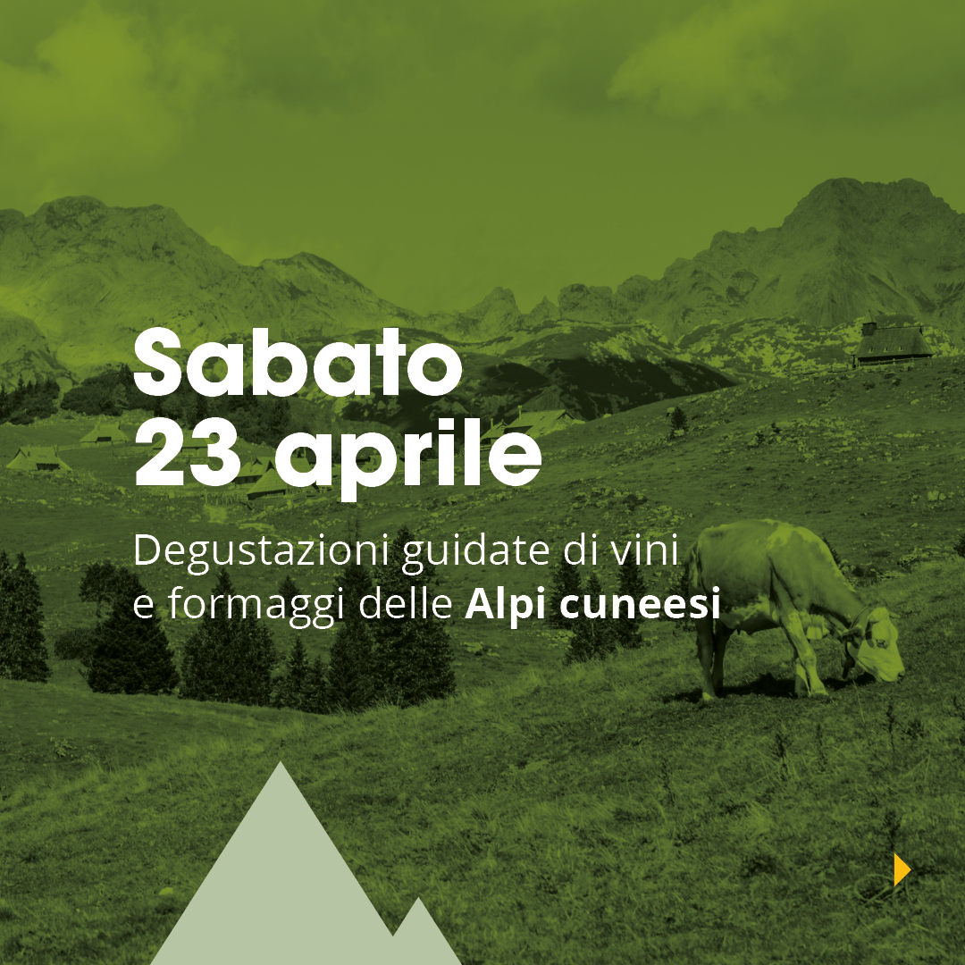 Locandina degustazione viticoltura eroica e formaggio di alpeggio 23 aprile 2022